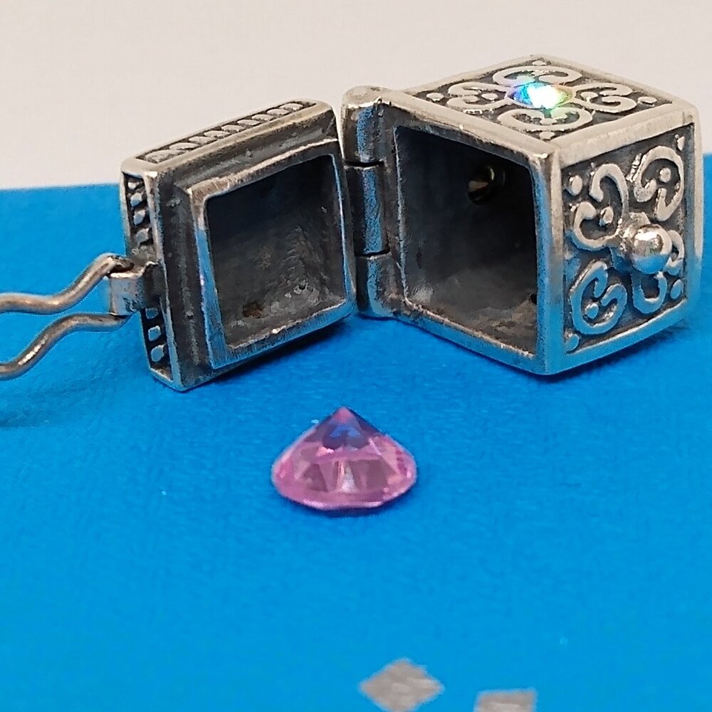 Prayer box necklace, with 18" Singapore - Picture 3 of 7